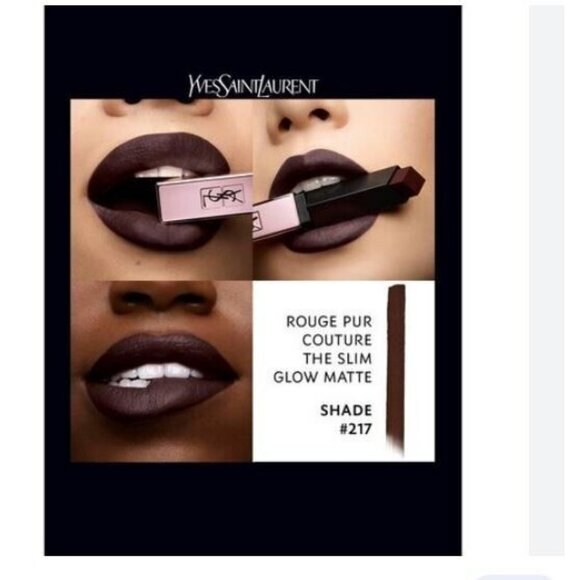 YSL Yves Saint Laurent The Slim Glow matte lipstick - 217 Intimate chocolate - Picture 1 of 9